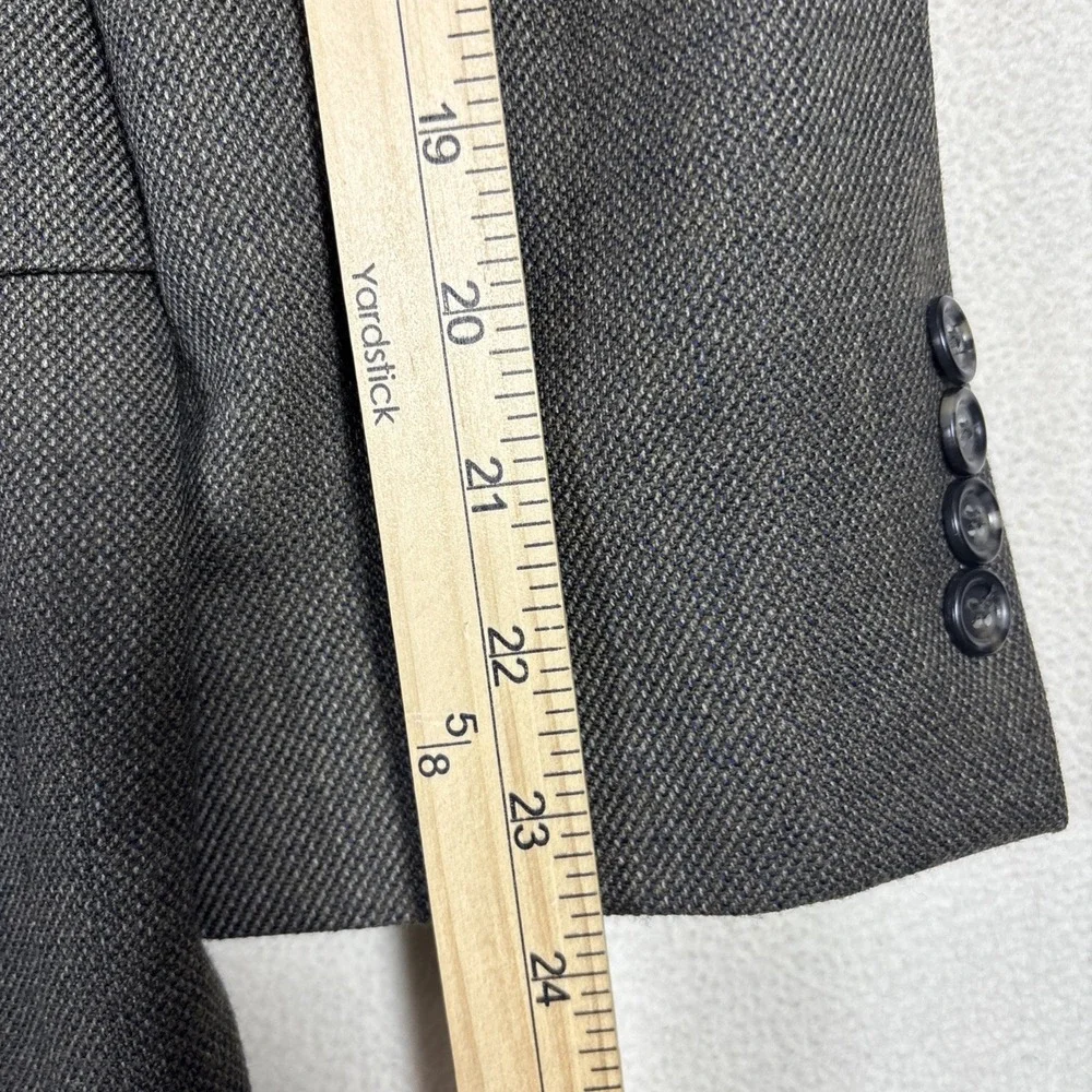 JOS A BANK Traveler's Collection Mens 42R Tailored Fit Wool Blazer Jacket Green